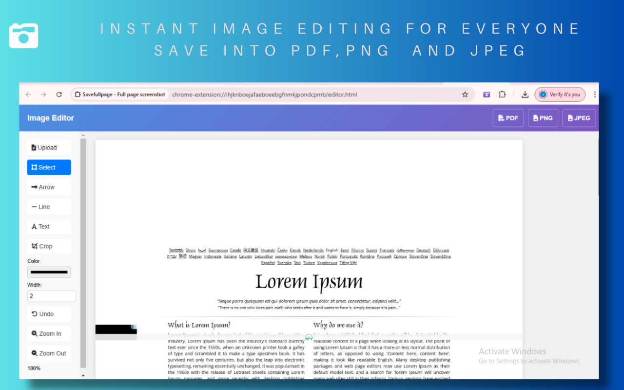 SaveFullPage - Full Page Screenshot Tool