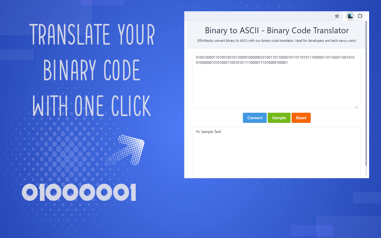Binary to ASCII - Binary Code Translator