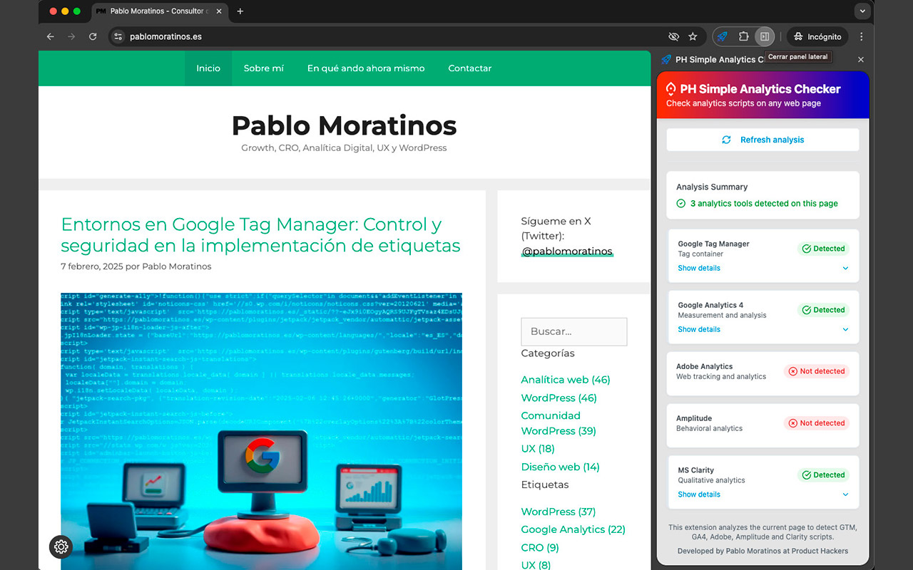 PH Simple Analytics Checker