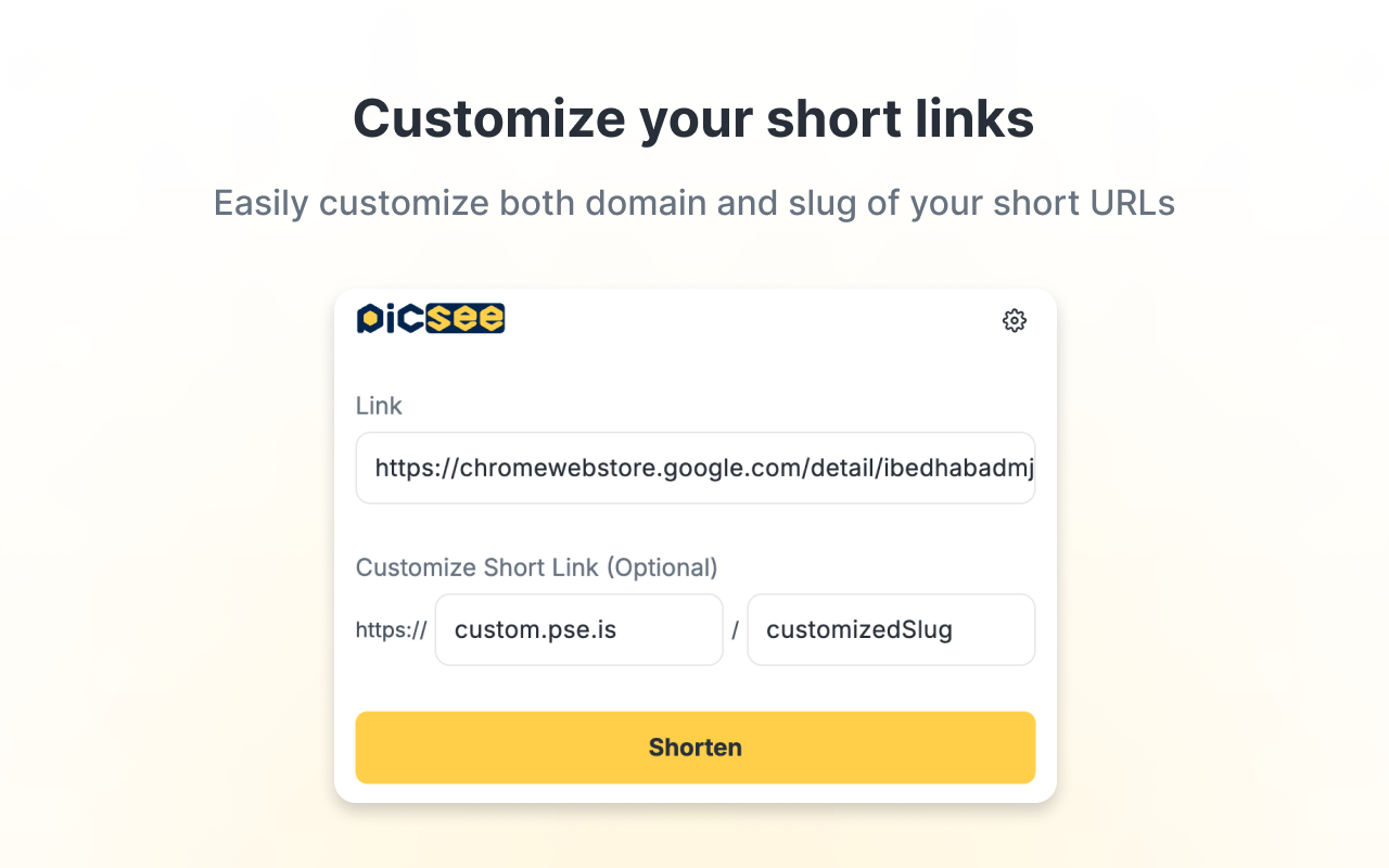 PicSee URL Shortener & QR Codes