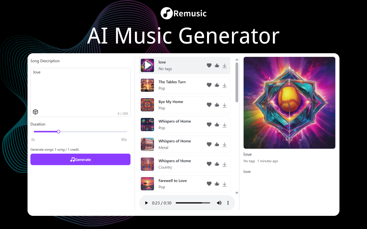 AI音乐生成器 | 智能歌曲创作