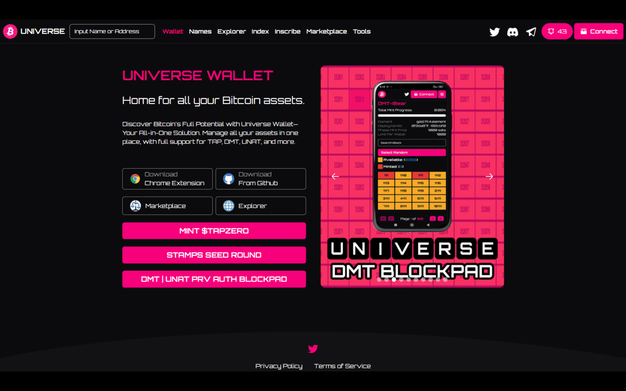 Universe Bitcoin Wallet