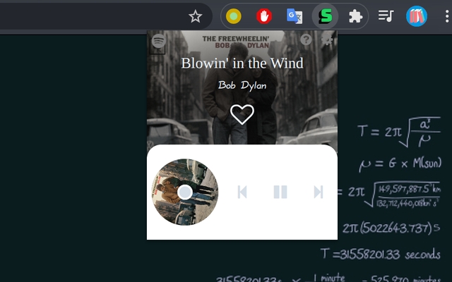 Spotify on Chrome: A mini Spotify player