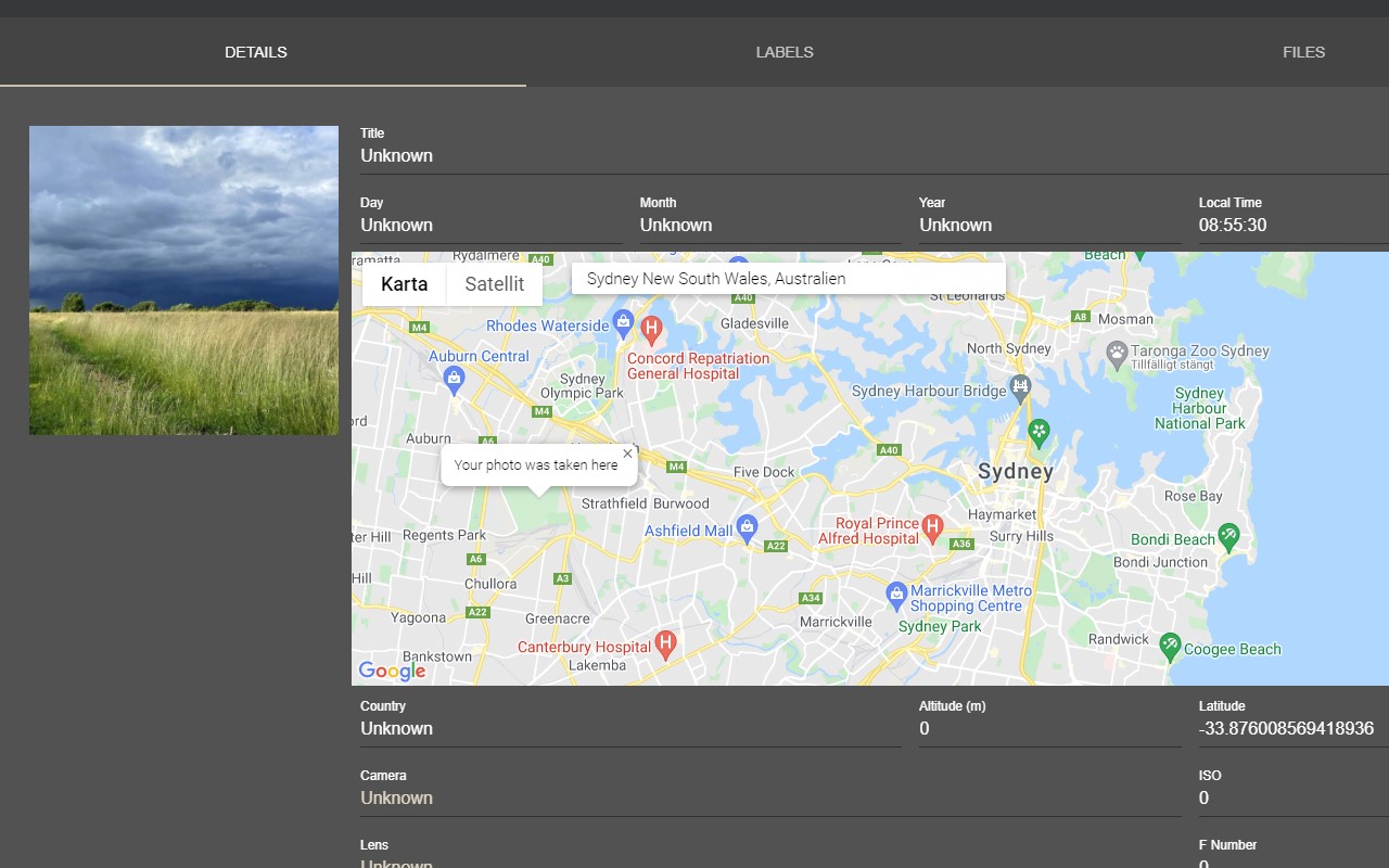 Geolocation Plugin for PhotoPrism