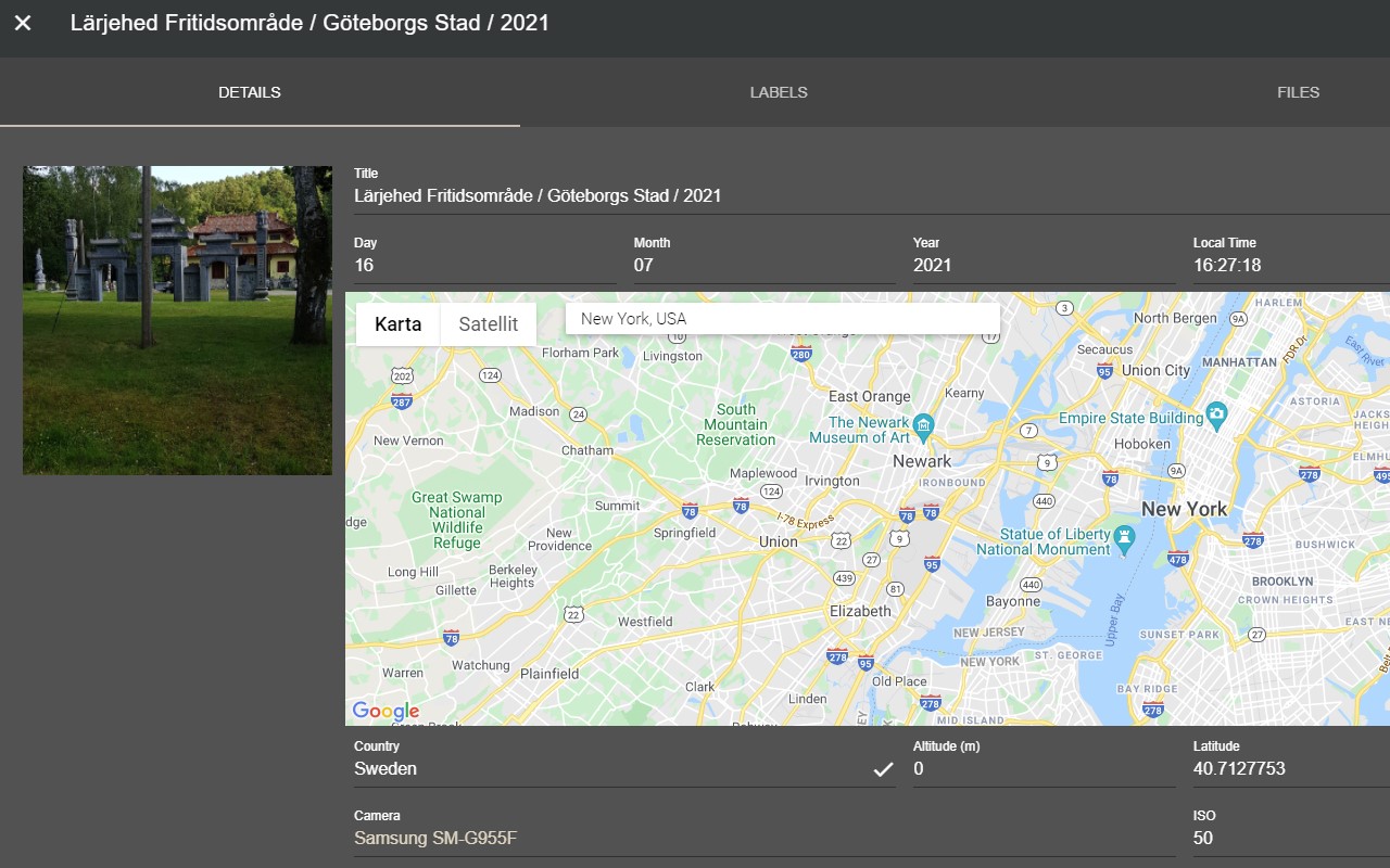 Geolocation Plugin for PhotoPrism