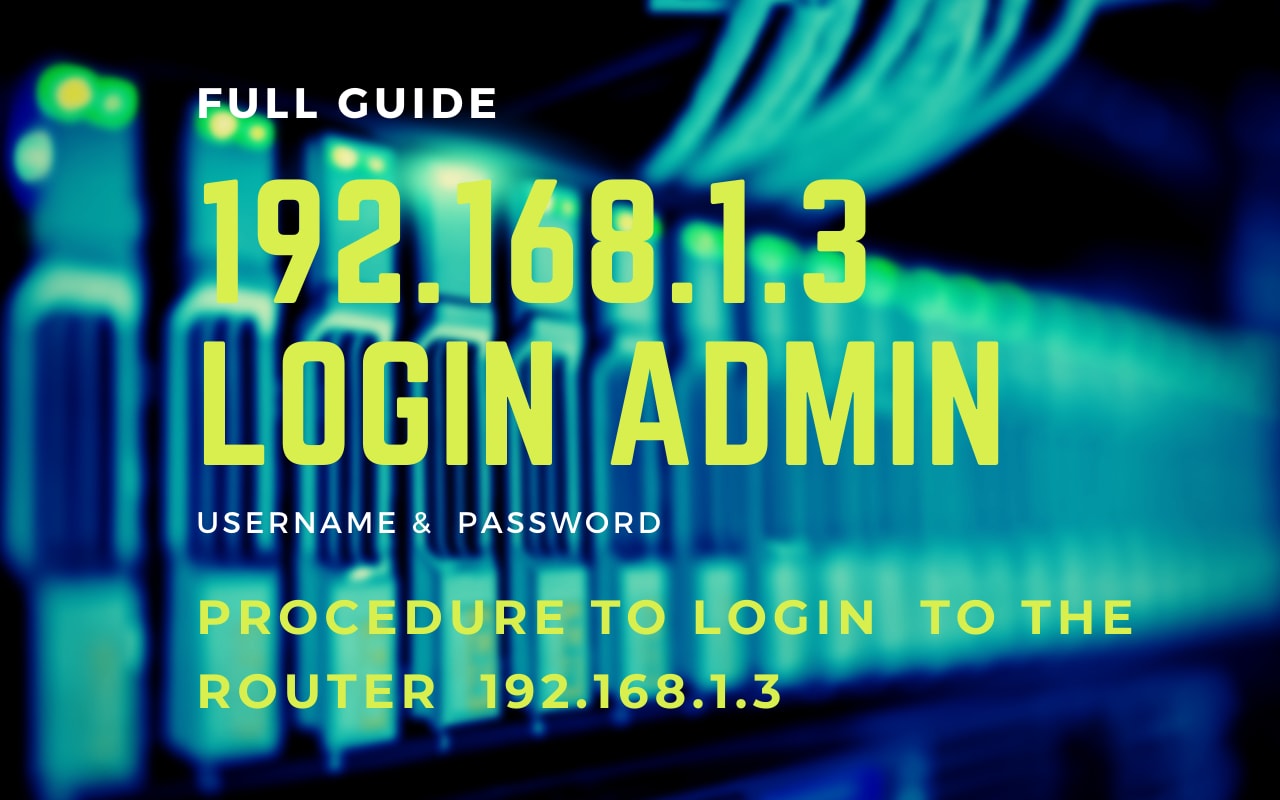 192.168.1.3 Login Admin