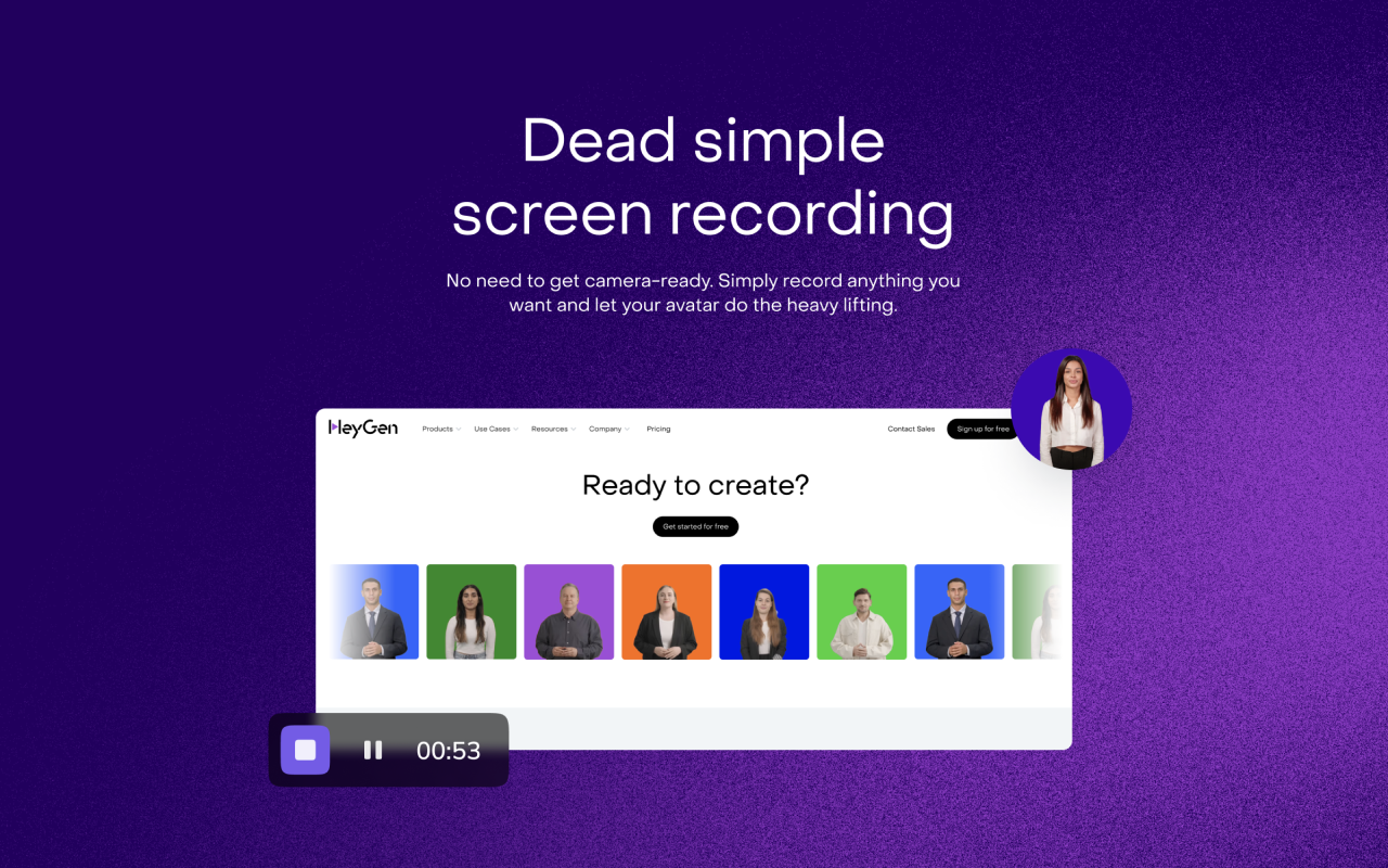 HeyGen Screen Recorder & Capture – Record, Edit & Share Without a Camera