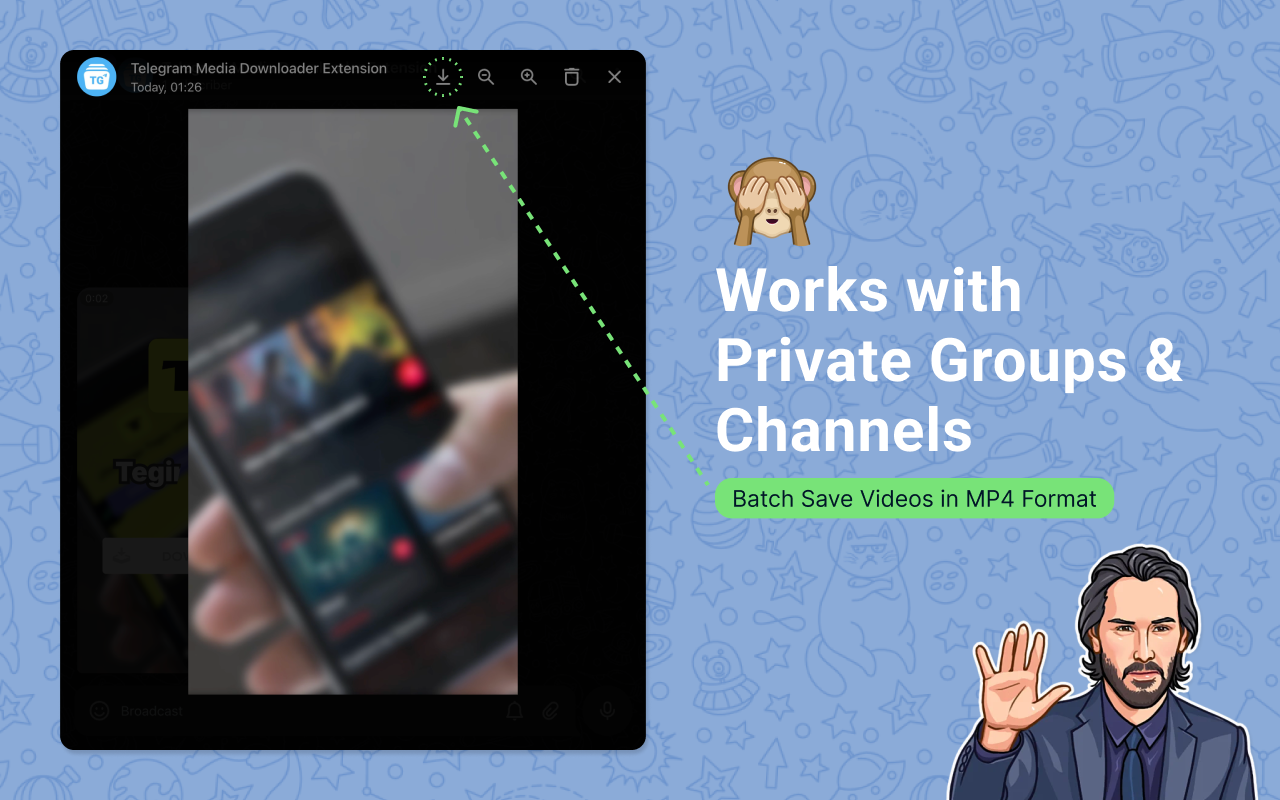 TeleStream Saver – Telegram Private Media Downloader