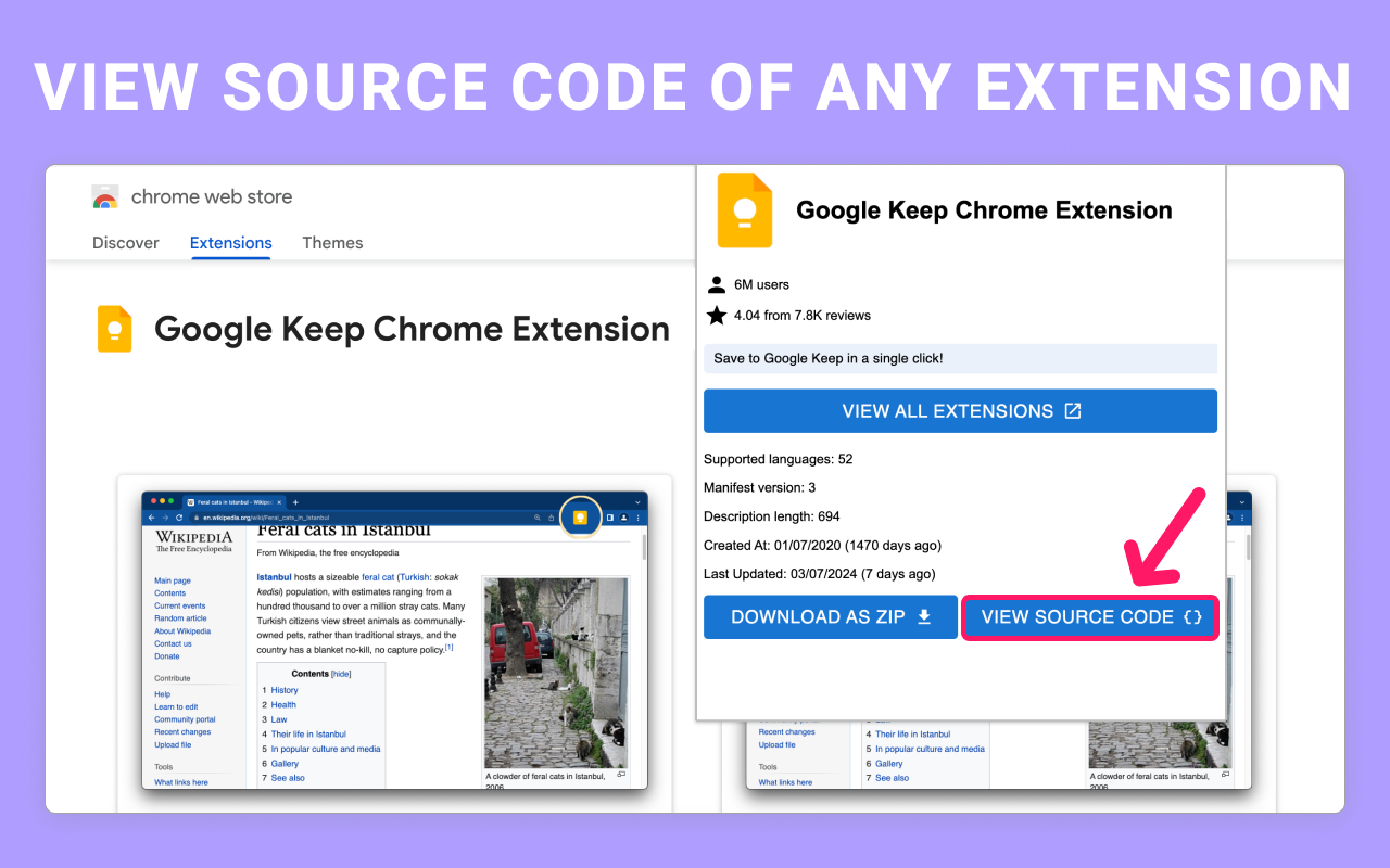 Chrome Extension Source Viewer