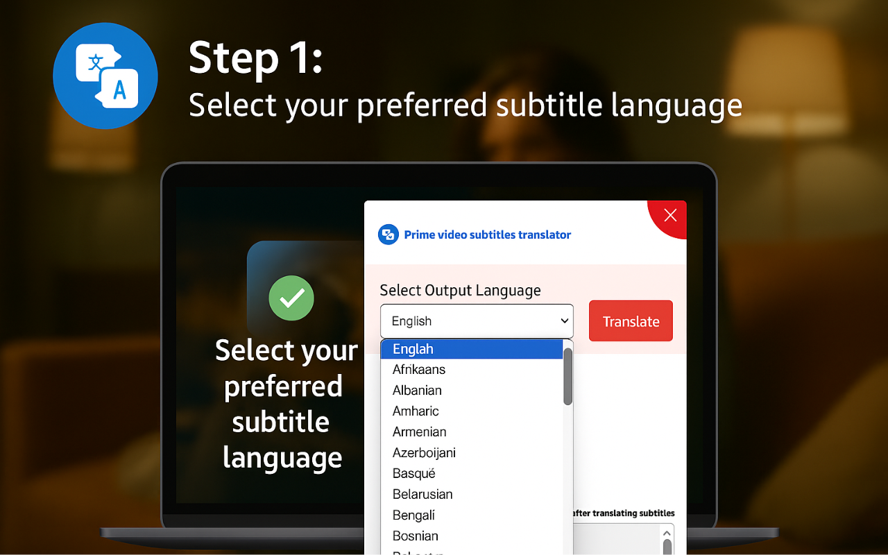 Prime Video Subtitles Translator
