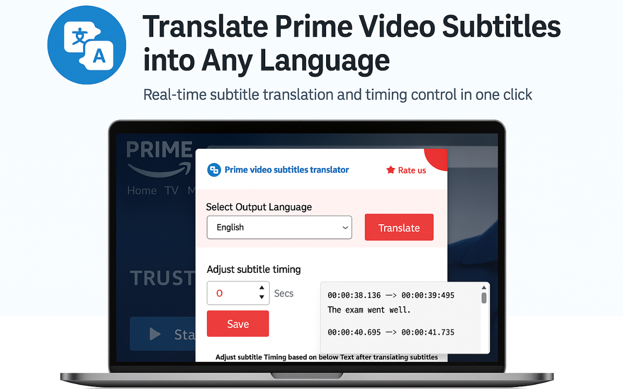 Prime Video Subtitles Translator