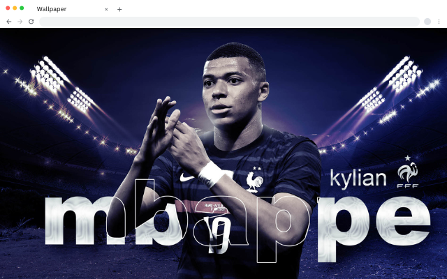 Kylian Mbappe Wallpapers HD New Tab - Football Soccer Backgrounds
