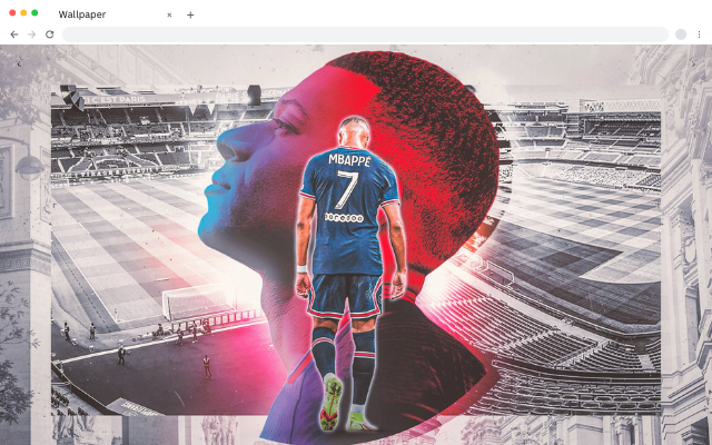 Kylian Mbappe Wallpapers HD New Tab - Football Soccer Backgrounds