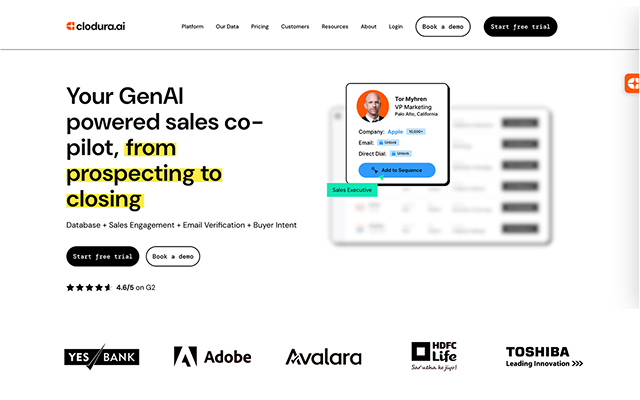 Clodura.AI - Website Researcher