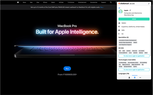 Clodura.AI - Website Researcher