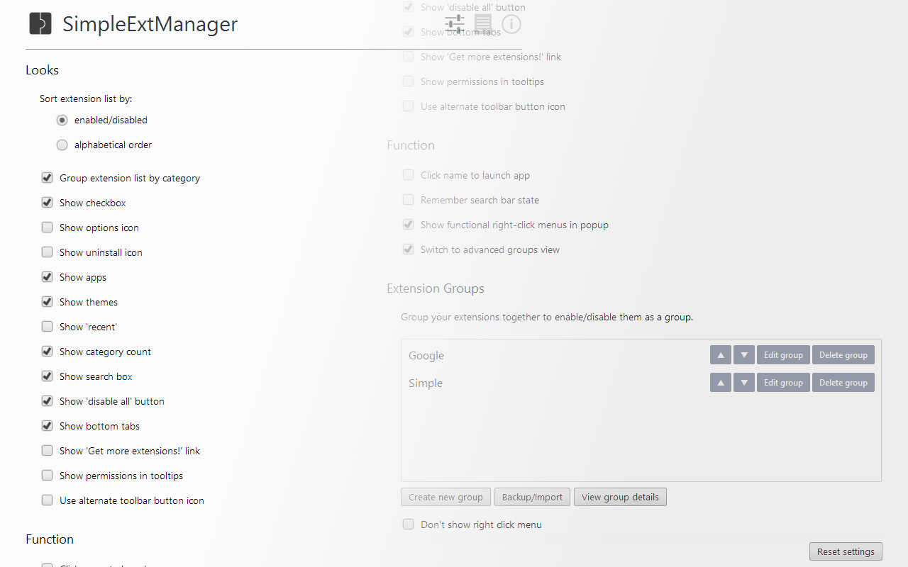 SimpleExtManager Beta