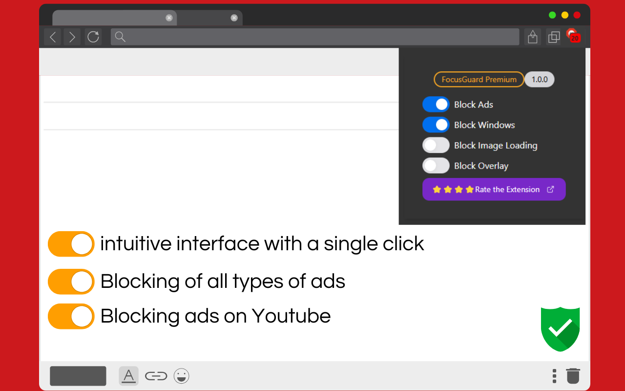 FocusGuard - Ad Blocker and Popup Blocker