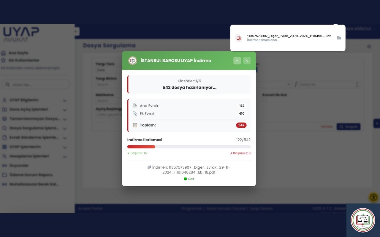 ISTANBUL BAROSU UYAP DOWNLOADER