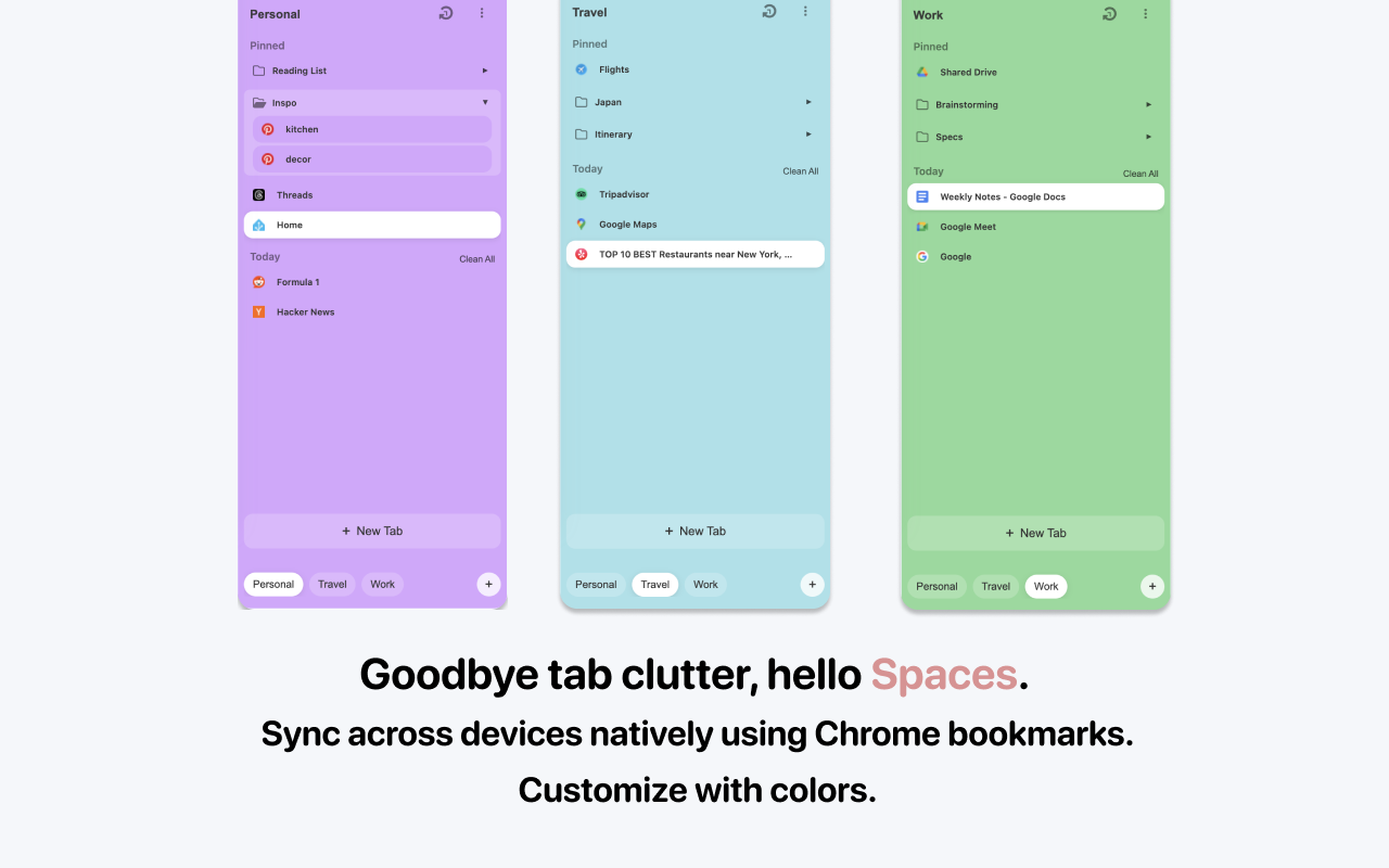 Arcify: Arc like vertical tab spaces
