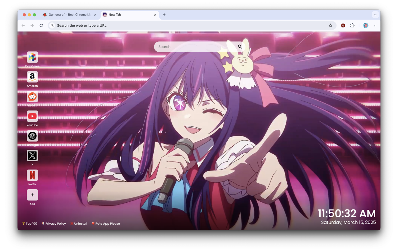 Oshi No Ko Wallpapers New Tab by Gameograf