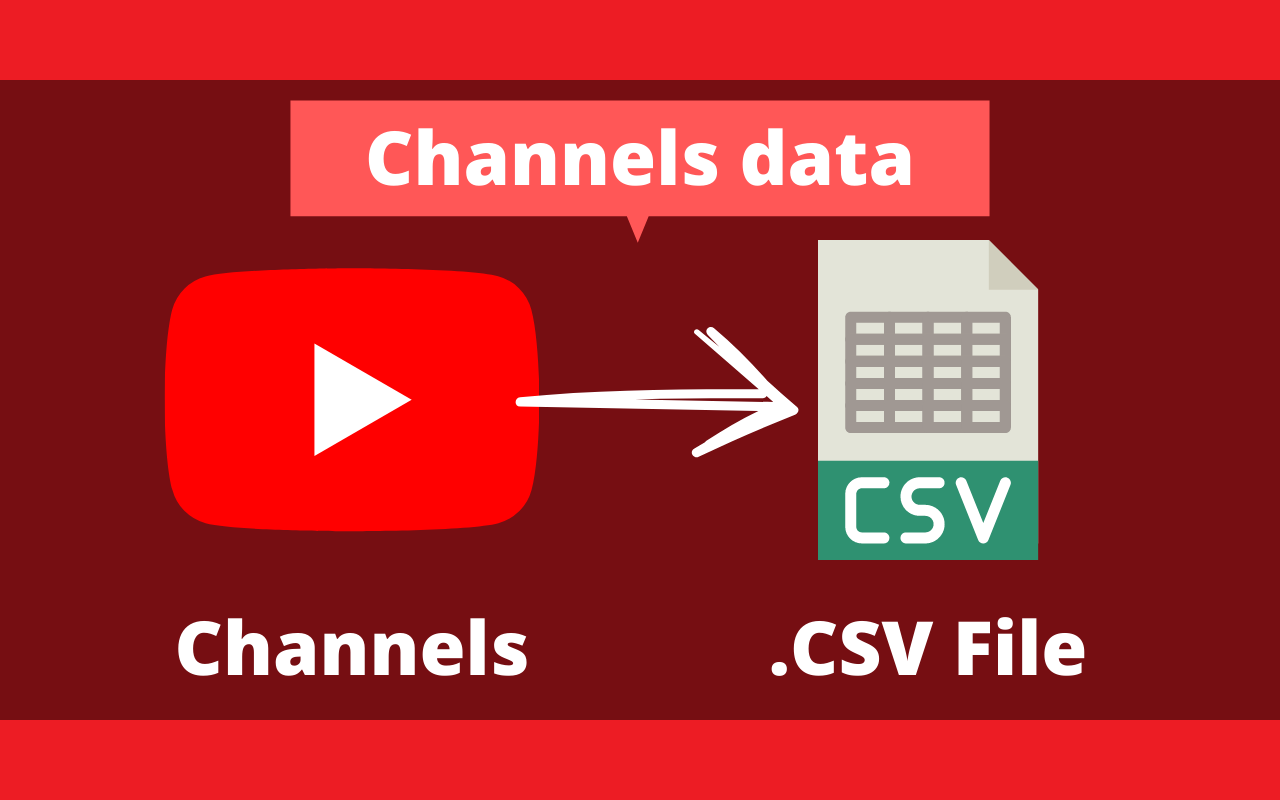 Youtube Channels To CSV
