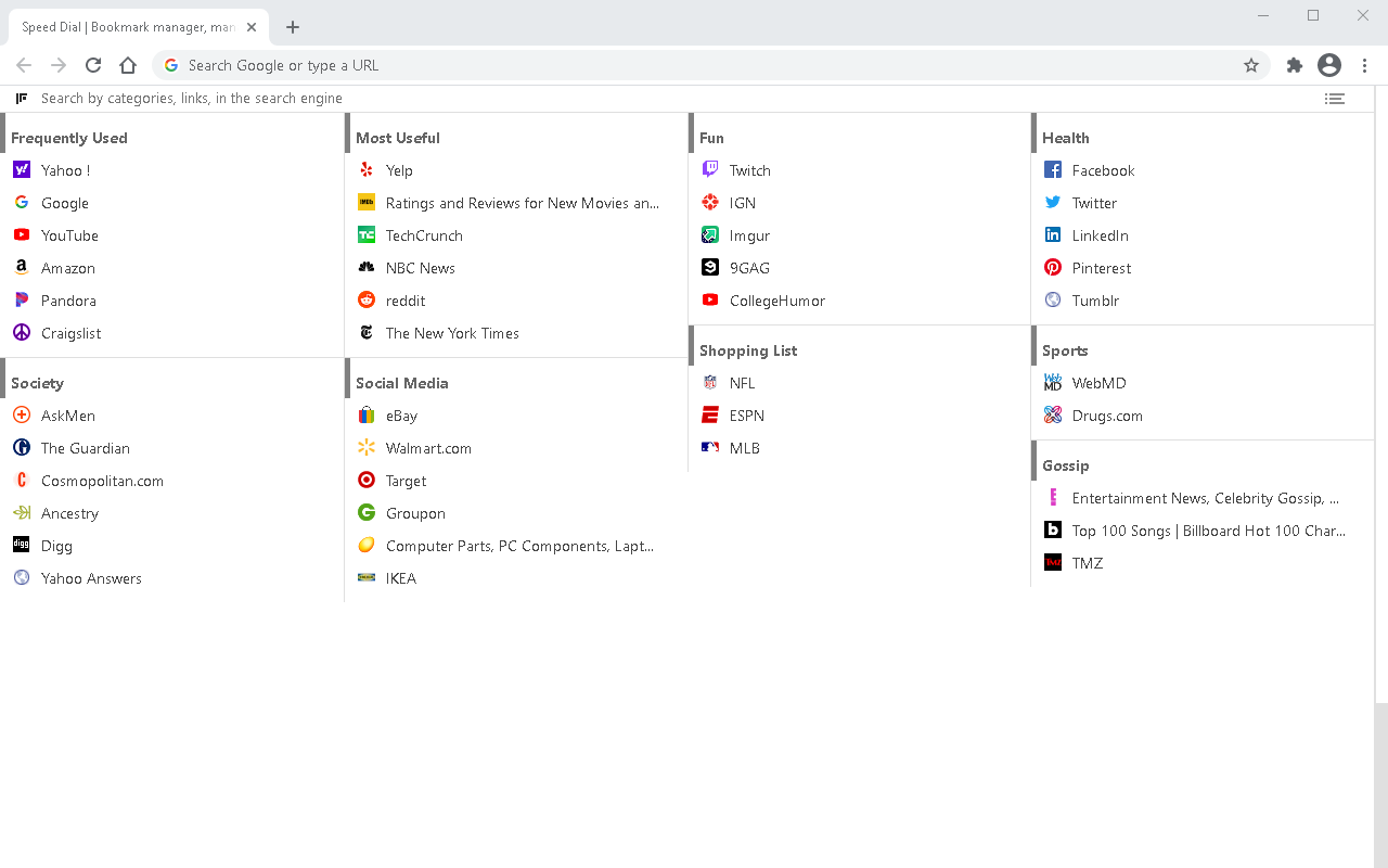 快速拨号 | 新标签页书签管理器，支持同步