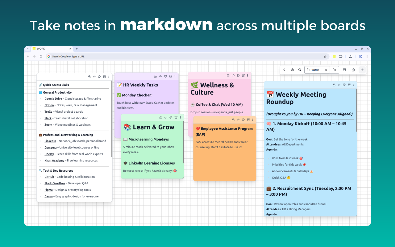 MemoTab - New Tab Notes