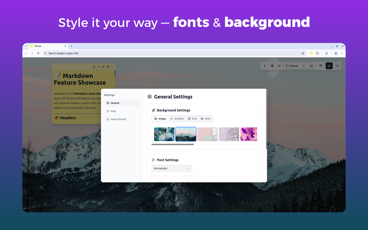 MemoTab - New Tab Notes