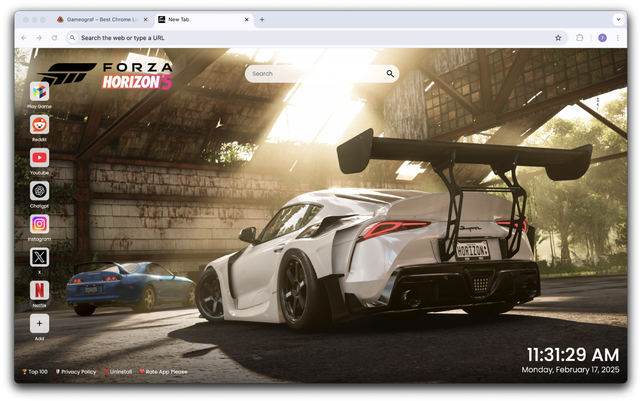 Forza Horizon 5 Wallpapers New Tab