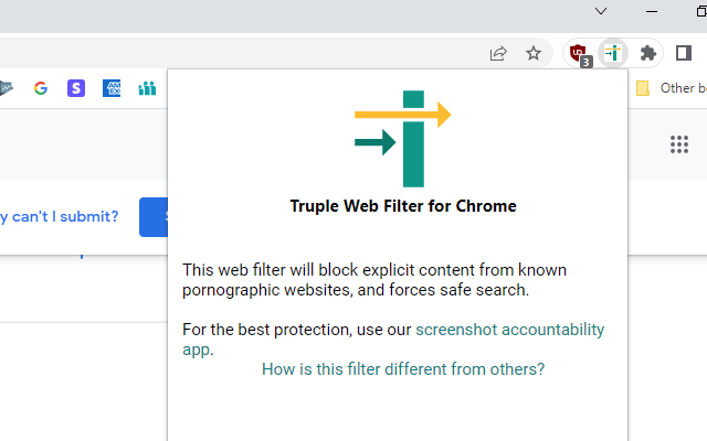 Truple Web Filter for Chrome