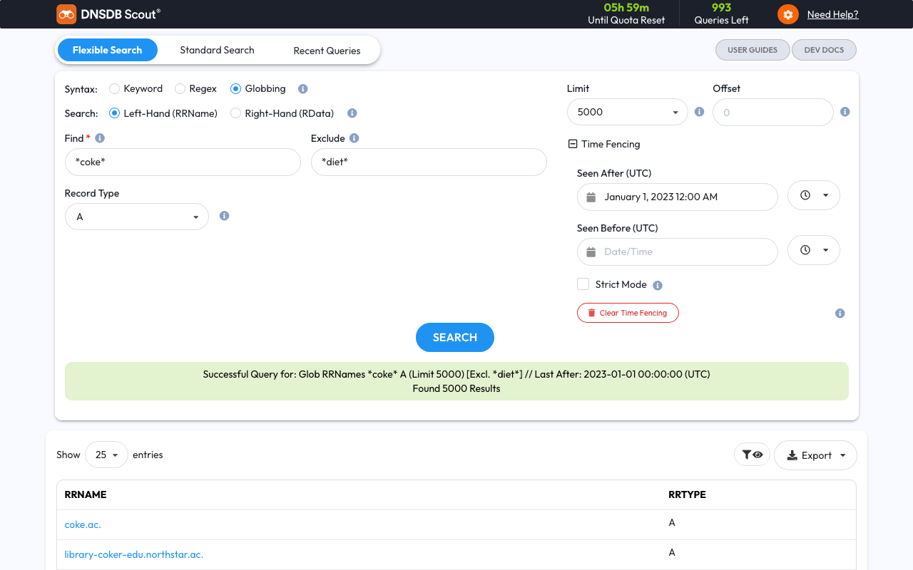 Farsight DNSDB Scout®