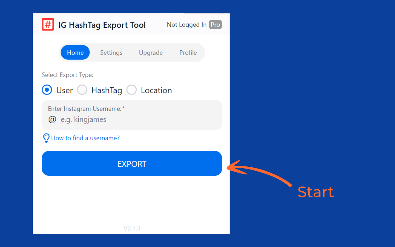 IG HashTag 导出工具