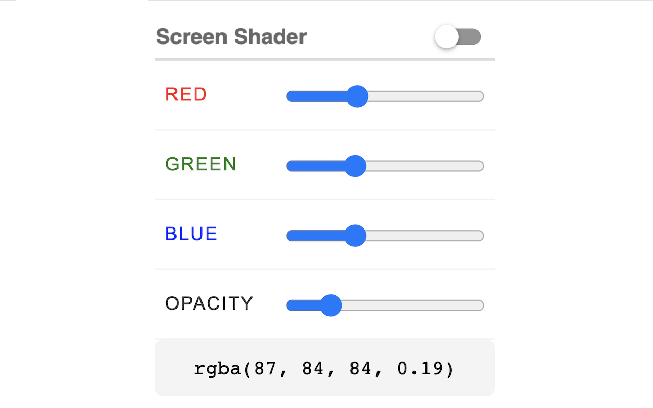 Easy Screen Shader