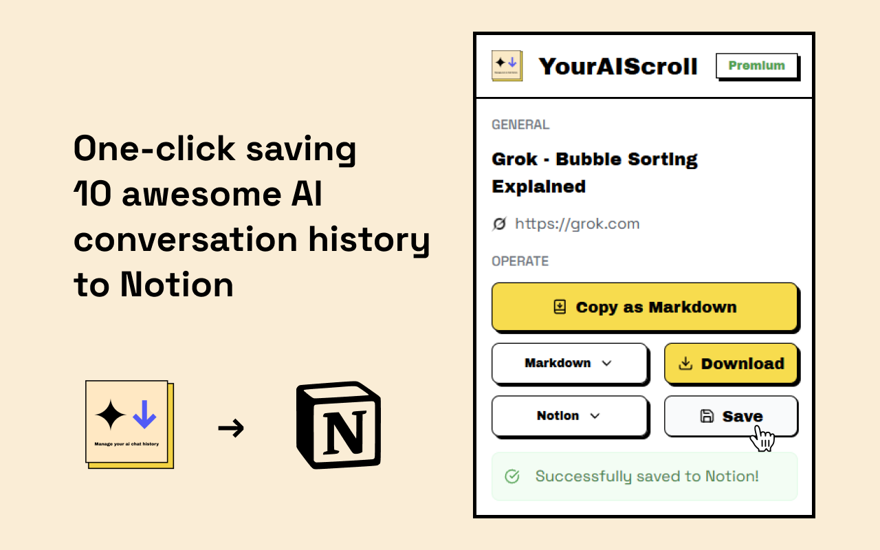 YourAIScroll - AI Chat History Exporter