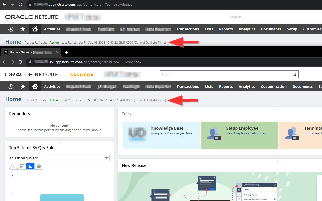 NetSuite Portlet Refresher