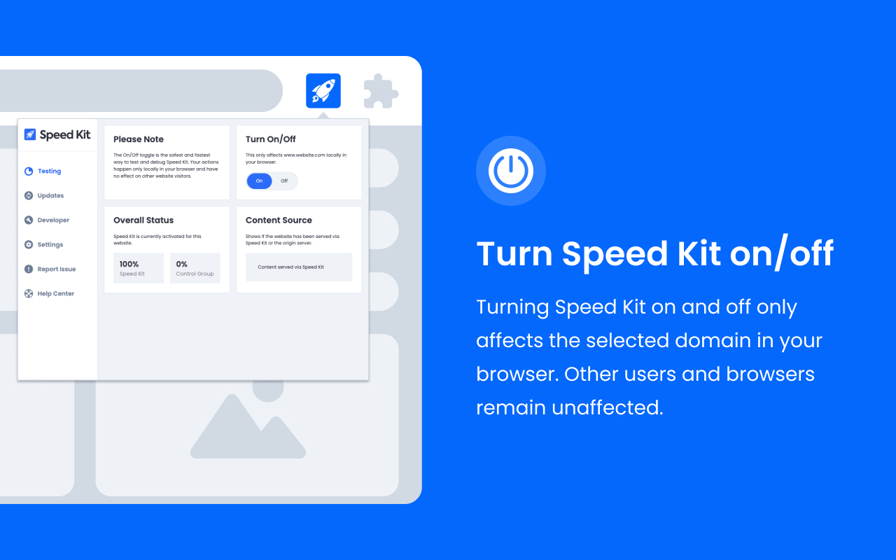 Speed Kit Web Extension