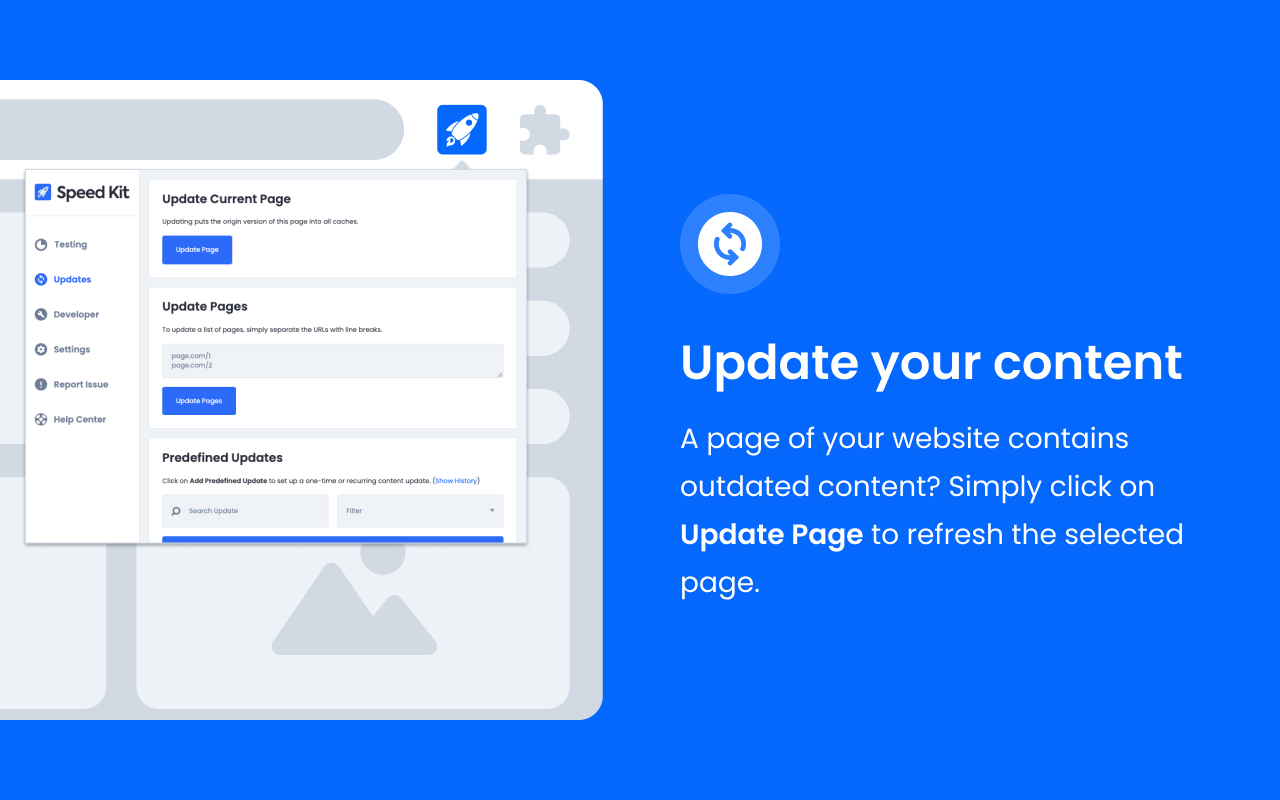 Speed Kit Web Extension
