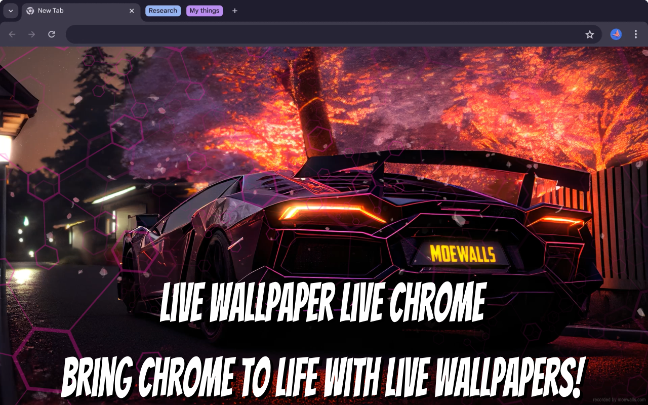 Lamborghini Aventador Live Wallpaper New Tab