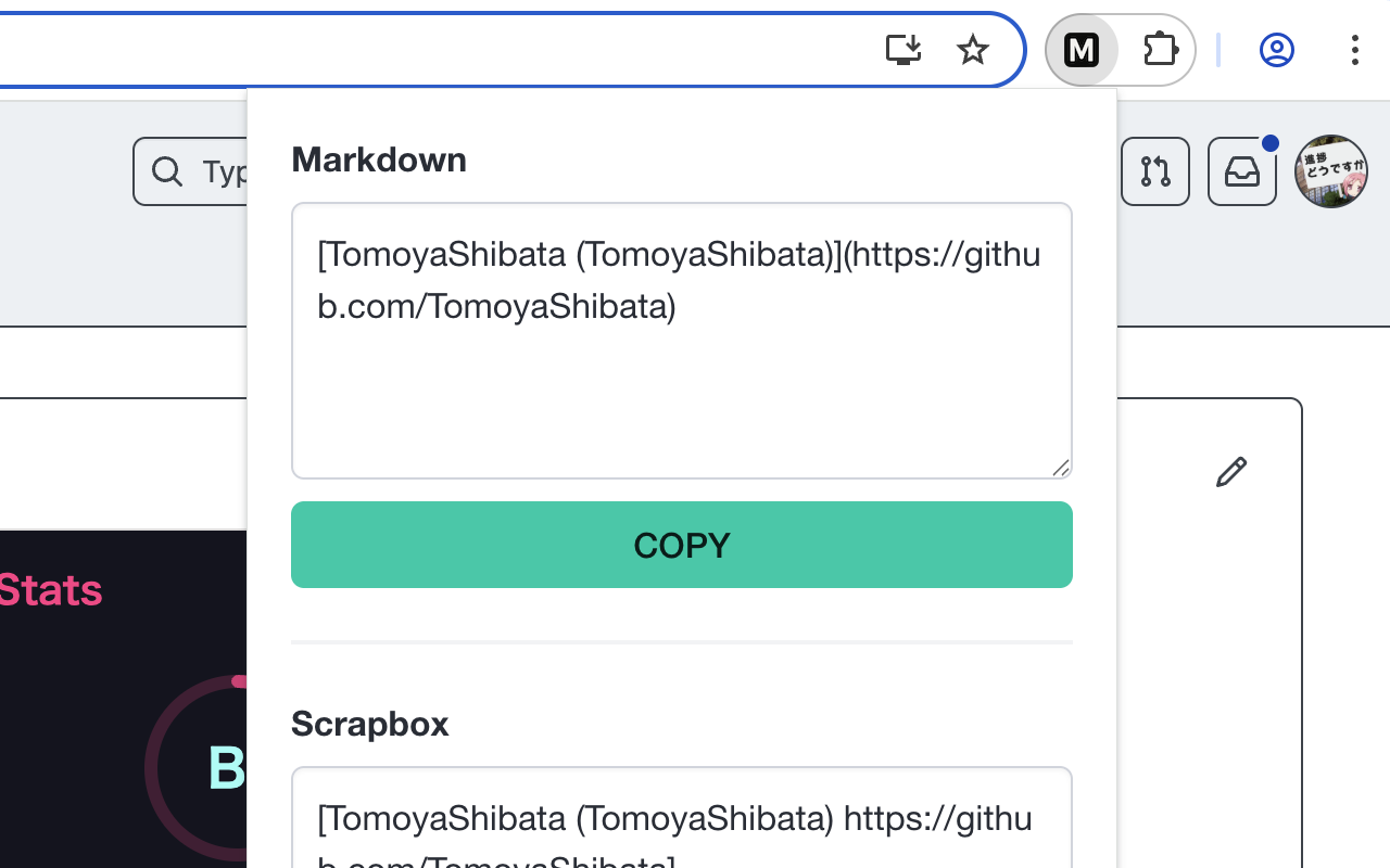 Link generator for Chrome