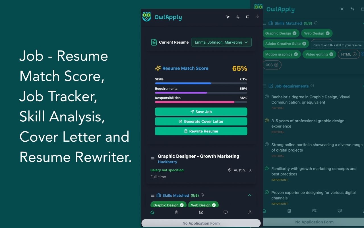 OwlApply - Autofill & Automate Your Job Applications