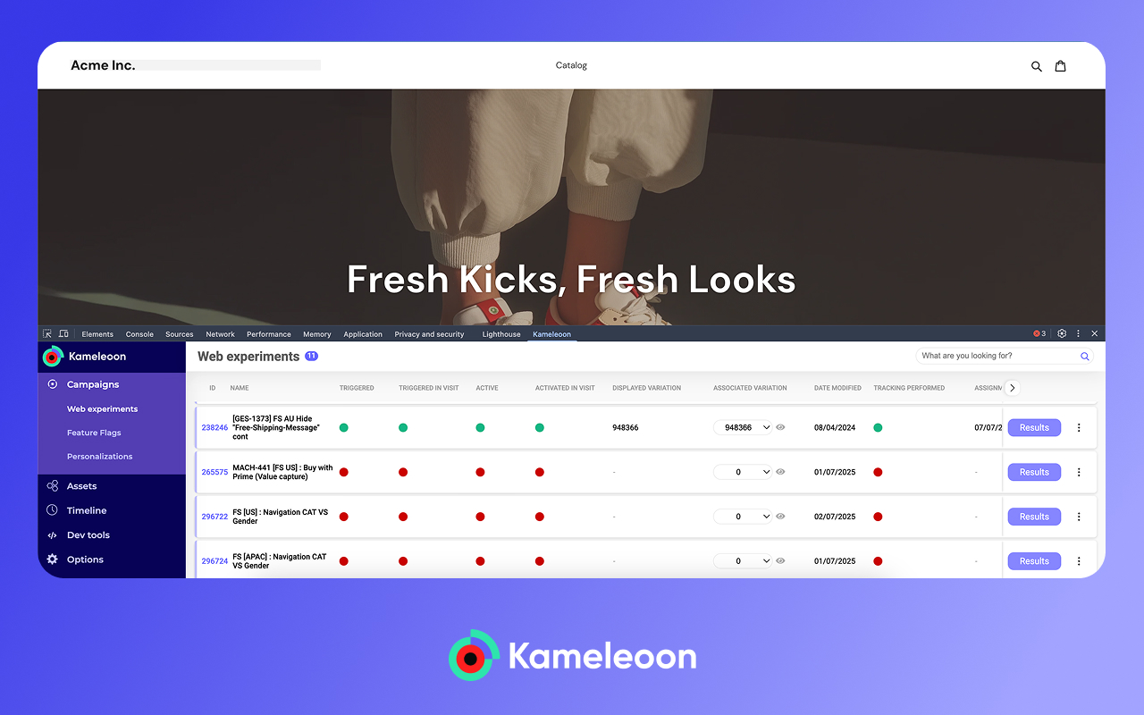 Kameleoon Debug Assistant