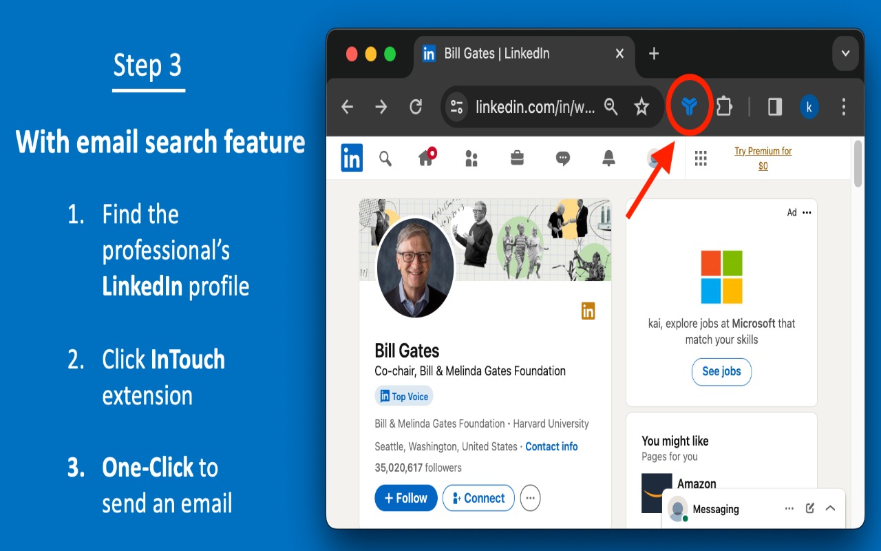 InTouch AI - Email finder & Job tracker