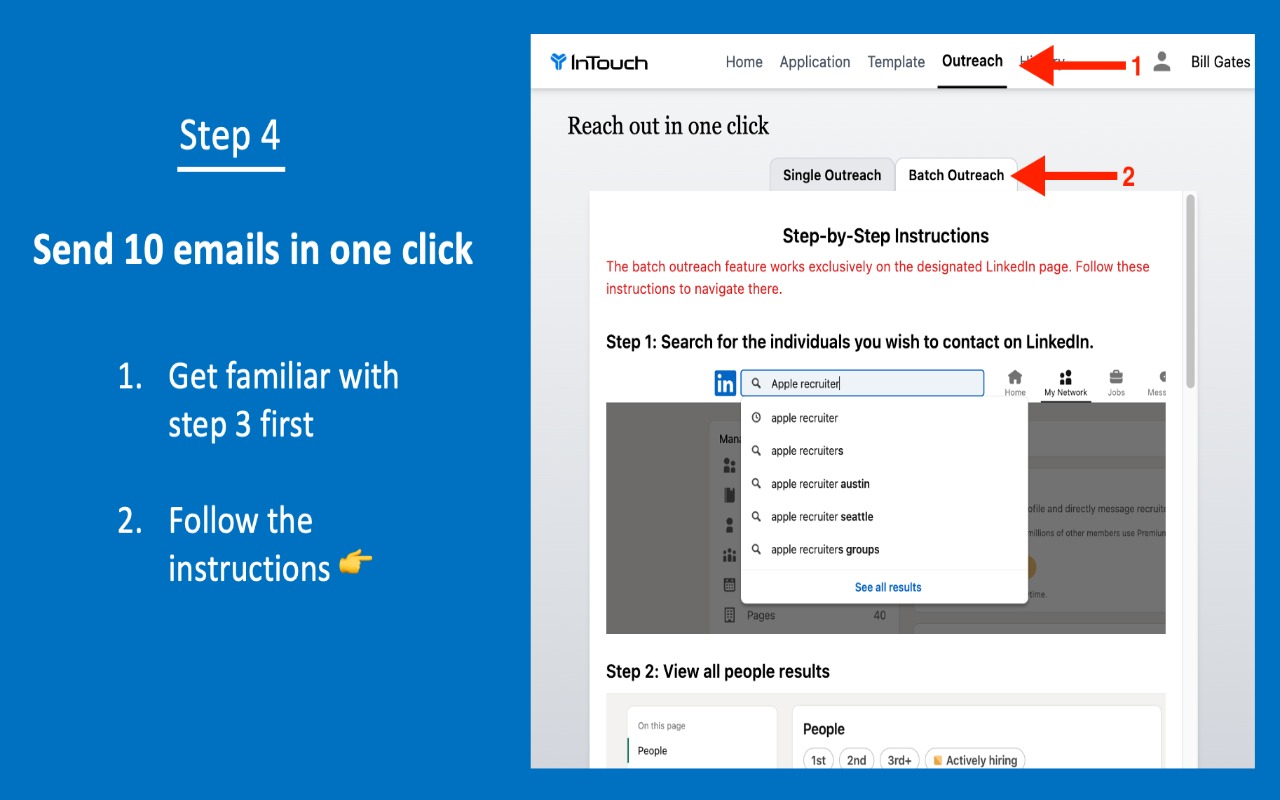 InTouch AI - Email finder & Job tracker