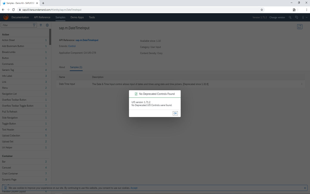 UI5 Deprecated Control Checker