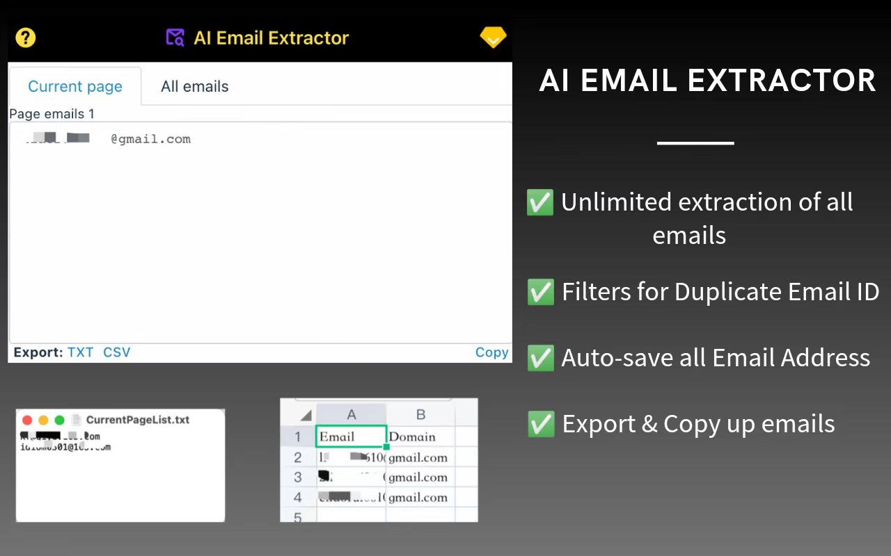 Email Extractor: 网页邮箱提取器