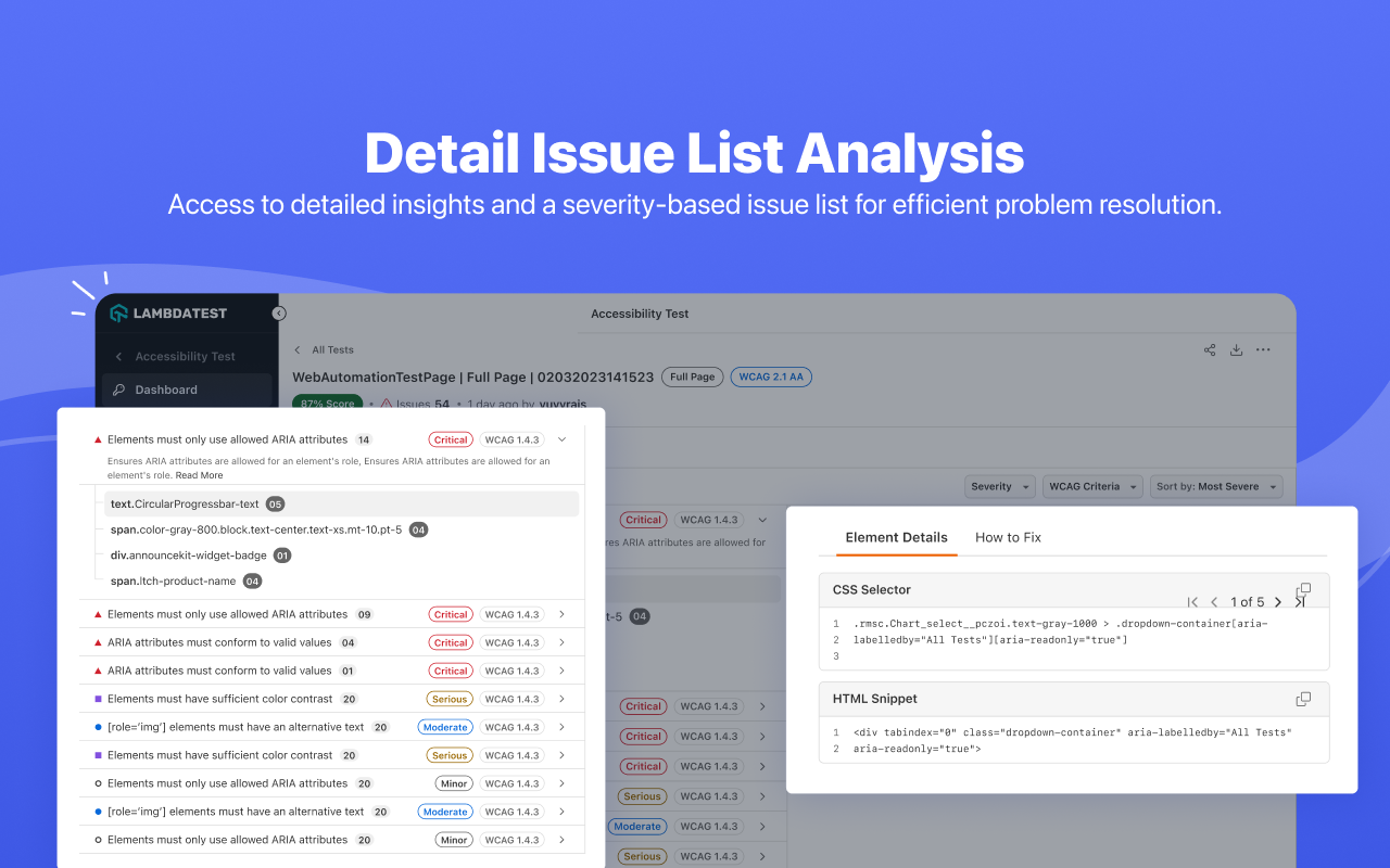 LambdaTest Accessibility DevTools