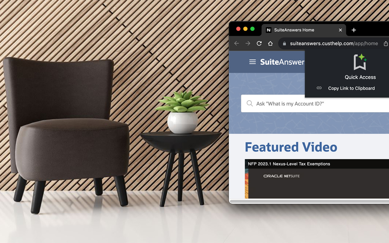 Quick Access for NetSuite