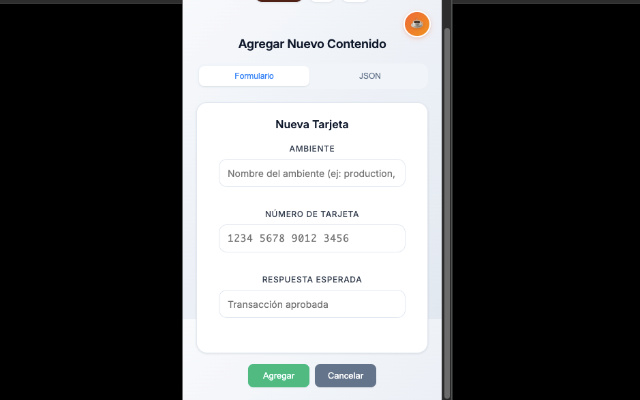 Tarjetas de Crédito de Prueba