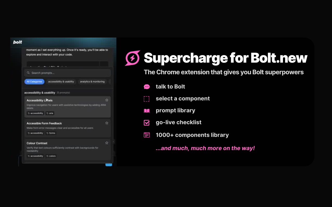 Supercharge for Bolt.new