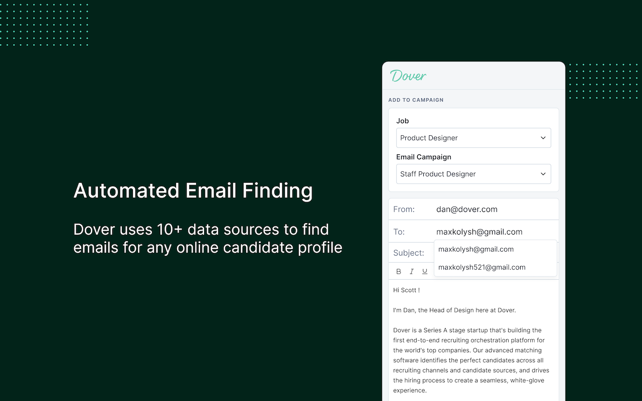 Dover Sourcing Extension